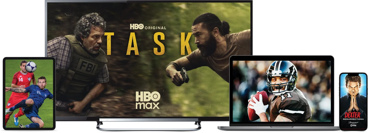 DIRECTV Stream on a TV, tablet and phone