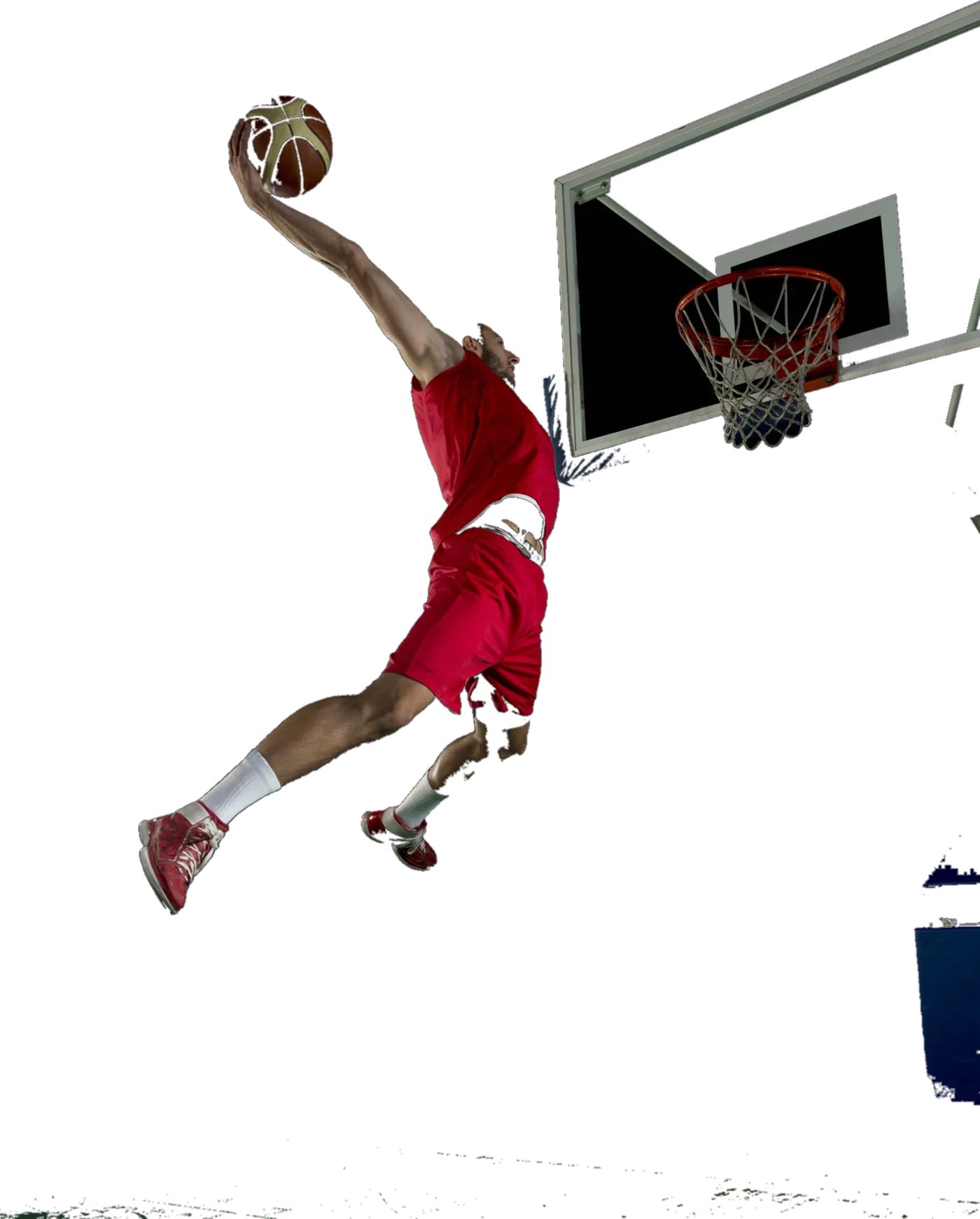 Basketball player in action