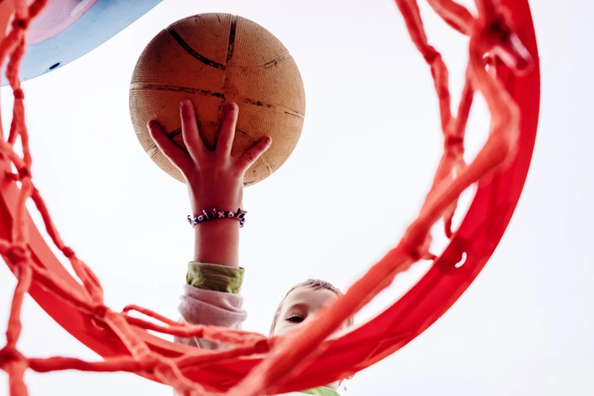 Basketball player in action