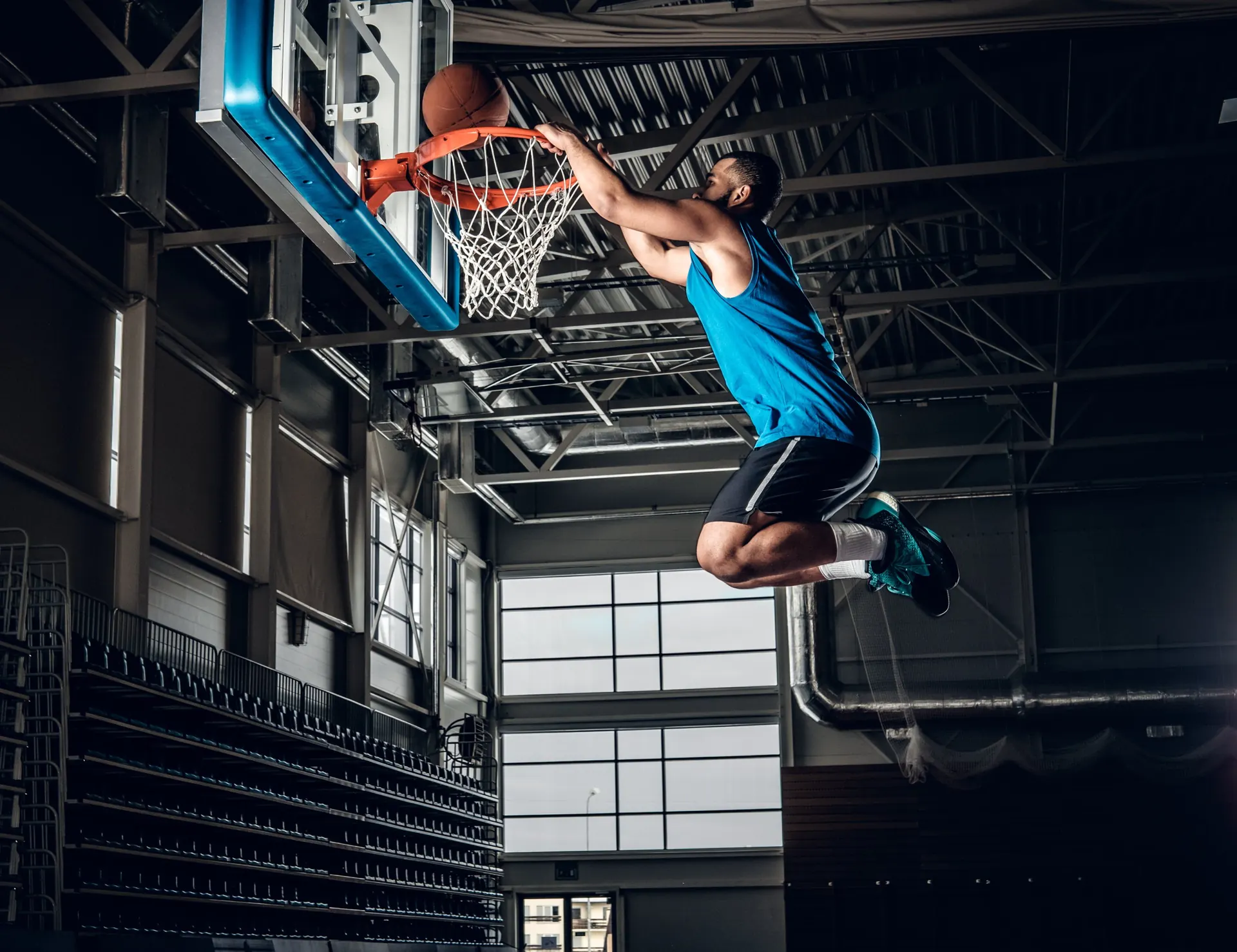 Basketball player in action