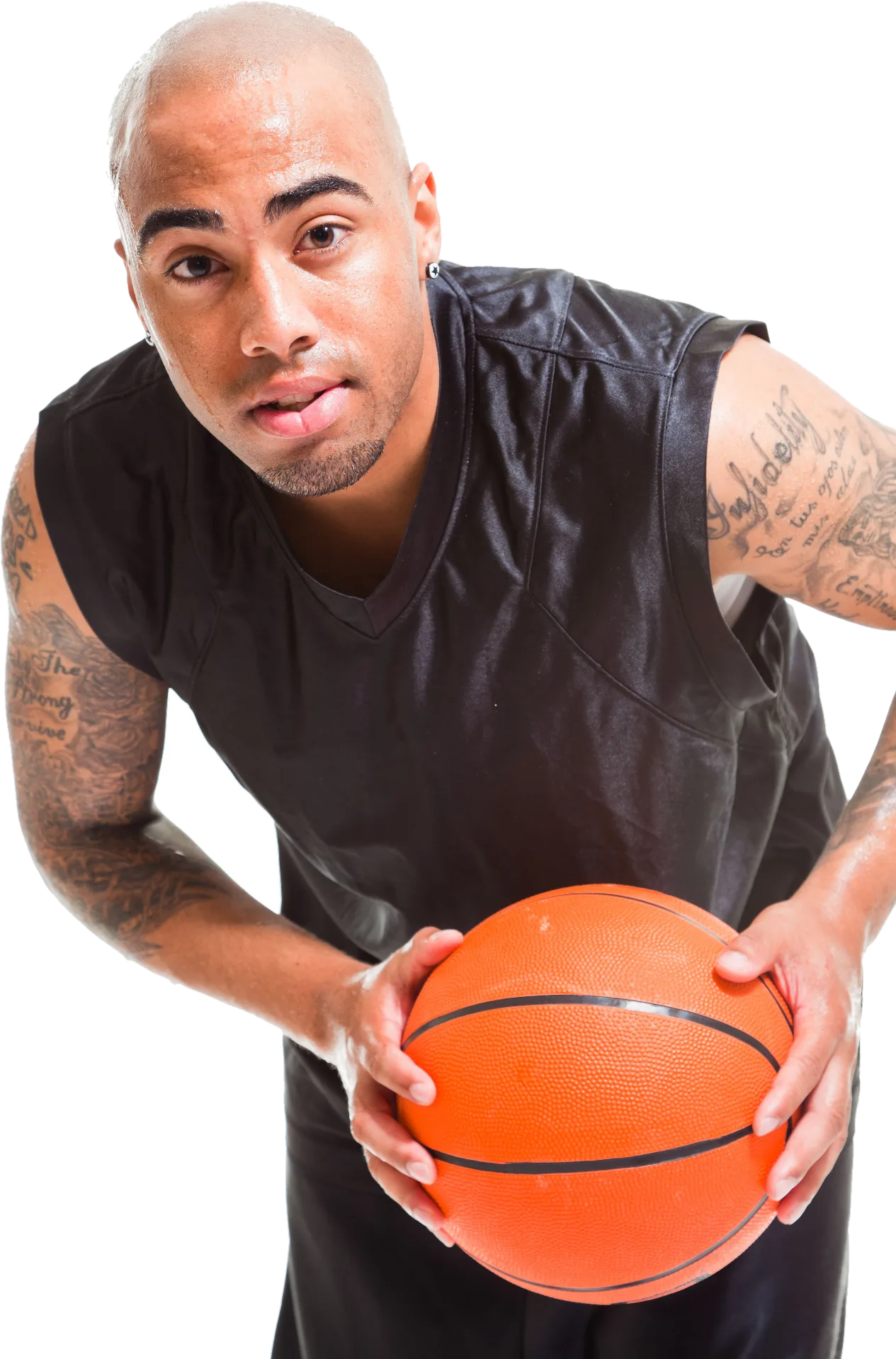 Basketball player in action