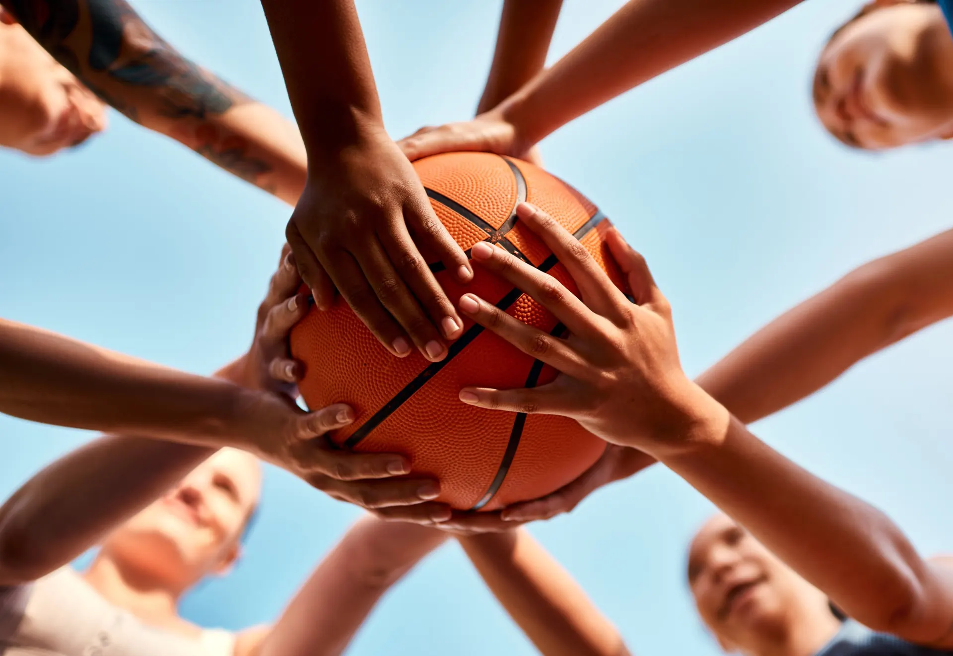Basketball player in action