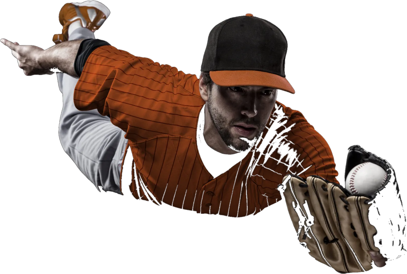 Baseball player in action