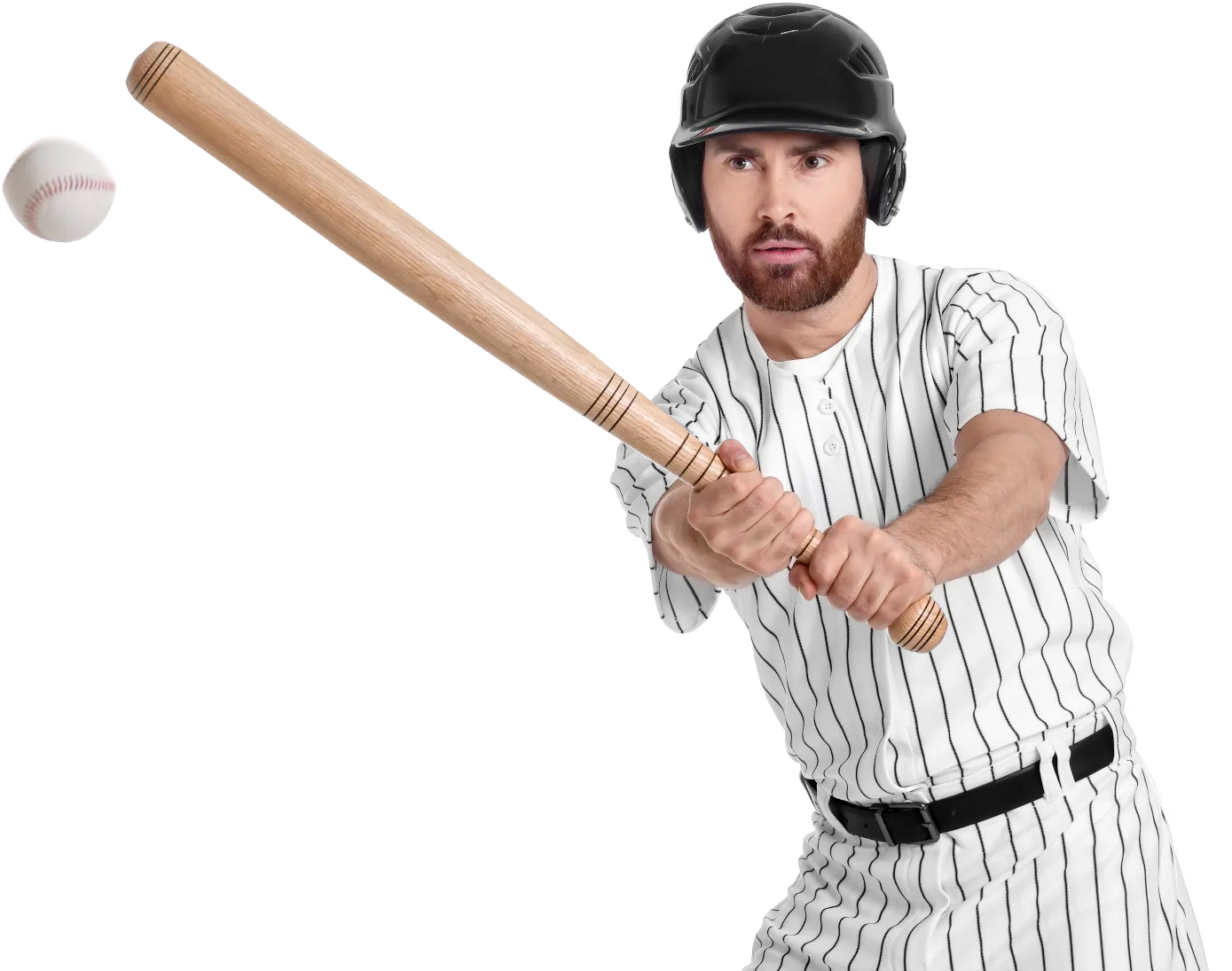 Baseball player in action