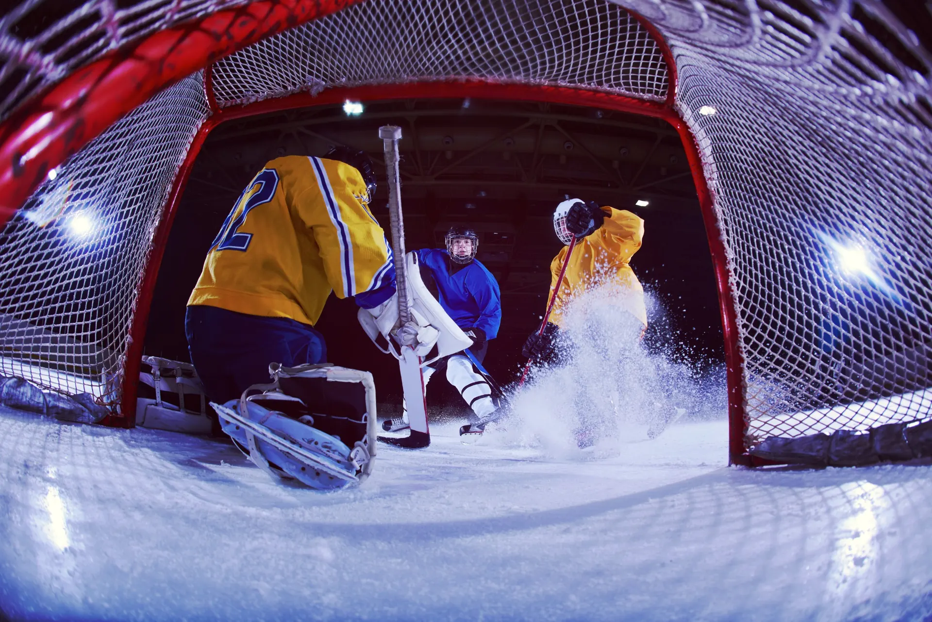 Hockey player on the ice